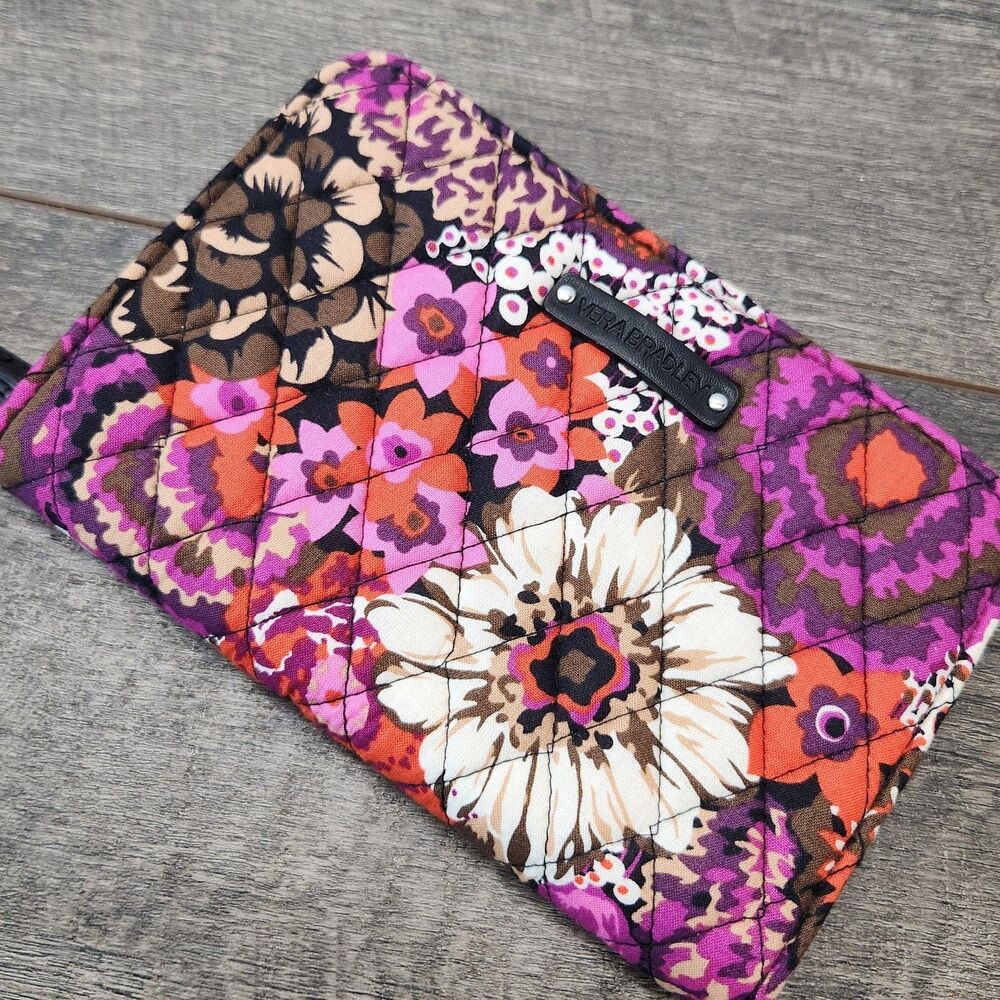 Vera Bradley Rosewood Zip Around Wristlet Wallet